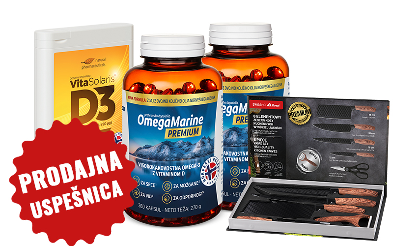 VitaSolaris® D3 i OmegaMarine™ Premium — premium paket s poklonom